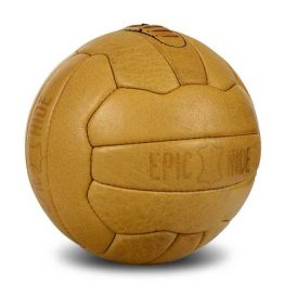 Custom Branded-Genuine-Leather-Yellow Colour-Soccer-Ball-18 Panel