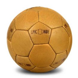 Custom Branded-Genuine-Leather-Yellow Colour-Soccer-Ball-32 Panel