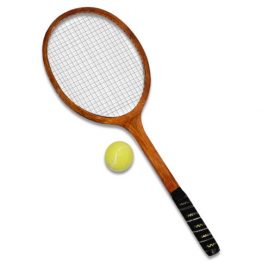 Retro Look Wooden Tennis Rackets