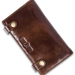 Personalised--Dark--Brown-Women's-Wallets-with-Mobile-Pocket
